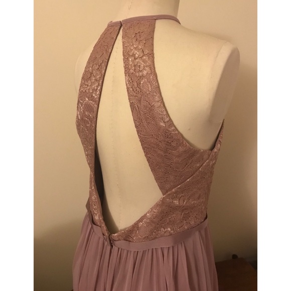 David's Bridal Dresses Davids Bridal Rose Gold Metallic Dress